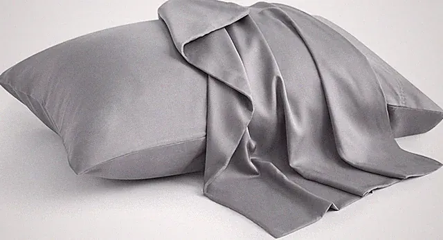 Bamboo Pillow Cases Queen Size 2 Pack 100% Viscose Cooling Soft Breathable