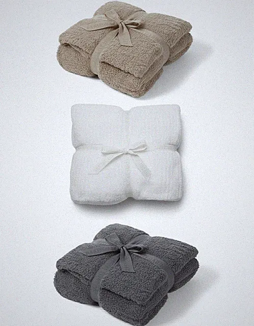 Barefoot Dreams CozyChic Ribbed Throw Blanket King / Full Queen Style: B816