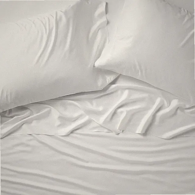 California King 400 Thread Count Rayon from Bamboo Sheet Set White