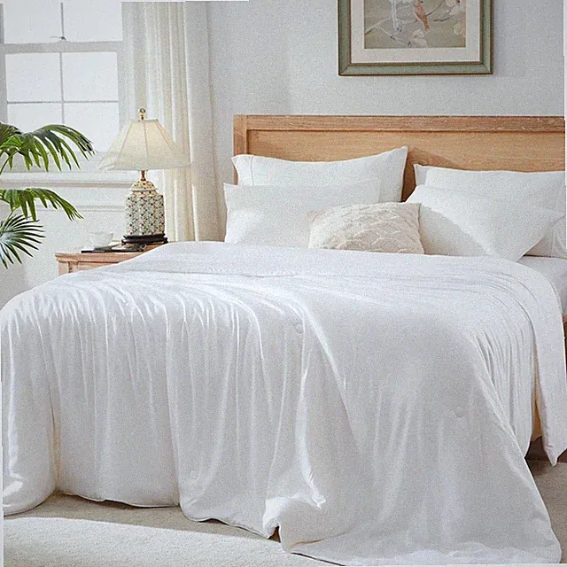 Cooling Comforter Oversize King Size Viscose Derived Bamboo Luxurious 120 X 98