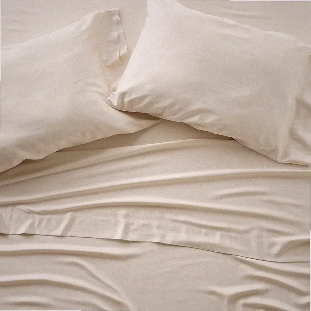Full 400 Thread Count Rayon from Bamboo Sheet Set Natural - Casaluna