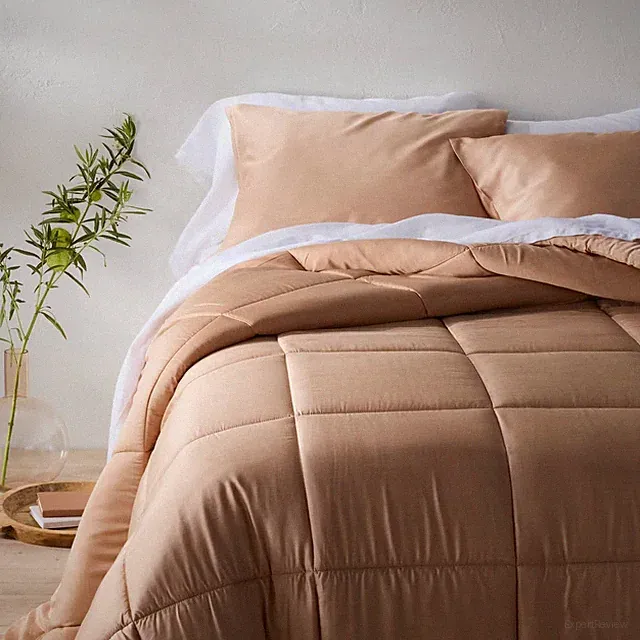 Full/Queen Rayon from Bamboo Comforter Set Light Adobe Clay - Casaluna