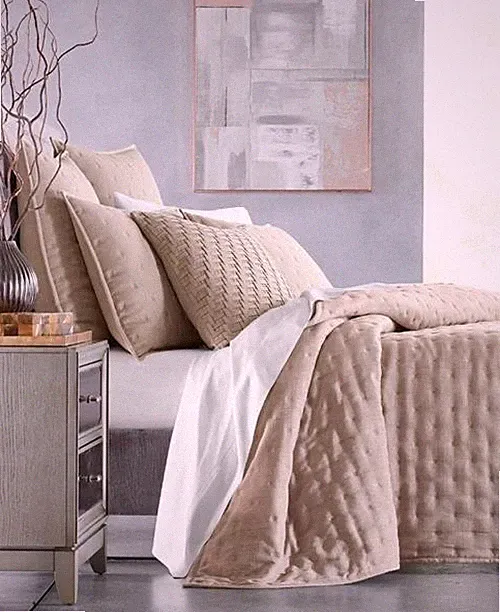 Hotel Collection Mushroom Glint 3-Pc Thick Full/Queen Coverlet Set