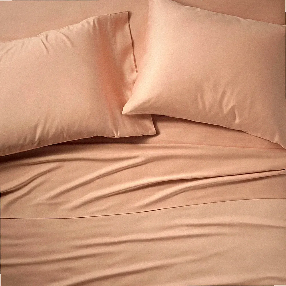 King 400 Thread Count Rayon from Bamboo Sheet Set Light Adobe Clay