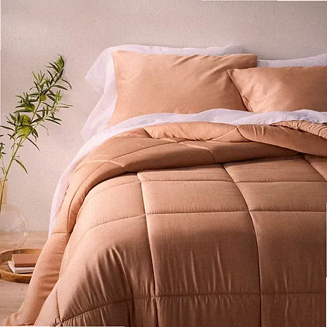 King/California King Rayon from Bamboo Comforter Set Light Adobe Clay - Casaluna