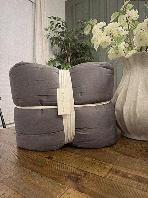 King Rayon from Bamboo Quilt Dark Gray - Casaluna