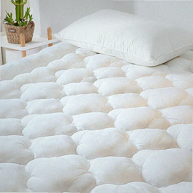 Mattress Pad Cover Rayon from Bamboo Full Size, Extra Thick Quilted Fitted Ma...