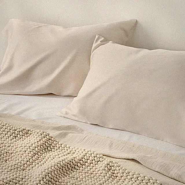 Standard 400 Thread Count Rayon from Bamboo Pillowcases Natural - Casaluna