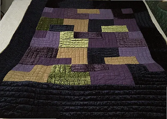 Throw blanket soft Velvet & Rayon 60 X 50 Boho gold purple navy green geometric
