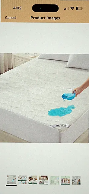 Twin Size Waterproof Mattress Protector, 40% Rayon Derived from Bamboo Cooling